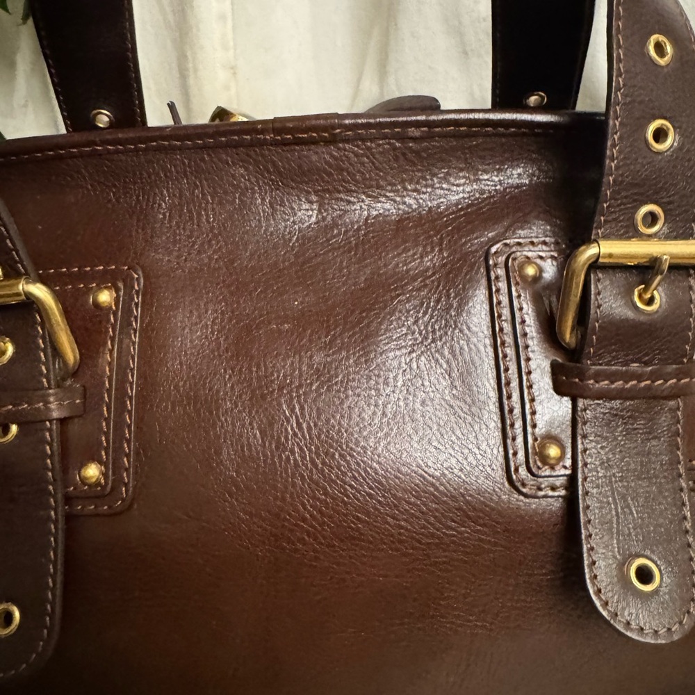 Vintage Marc Jacob Brown Patti Satchel Leather Bag - Picture 10 of 16